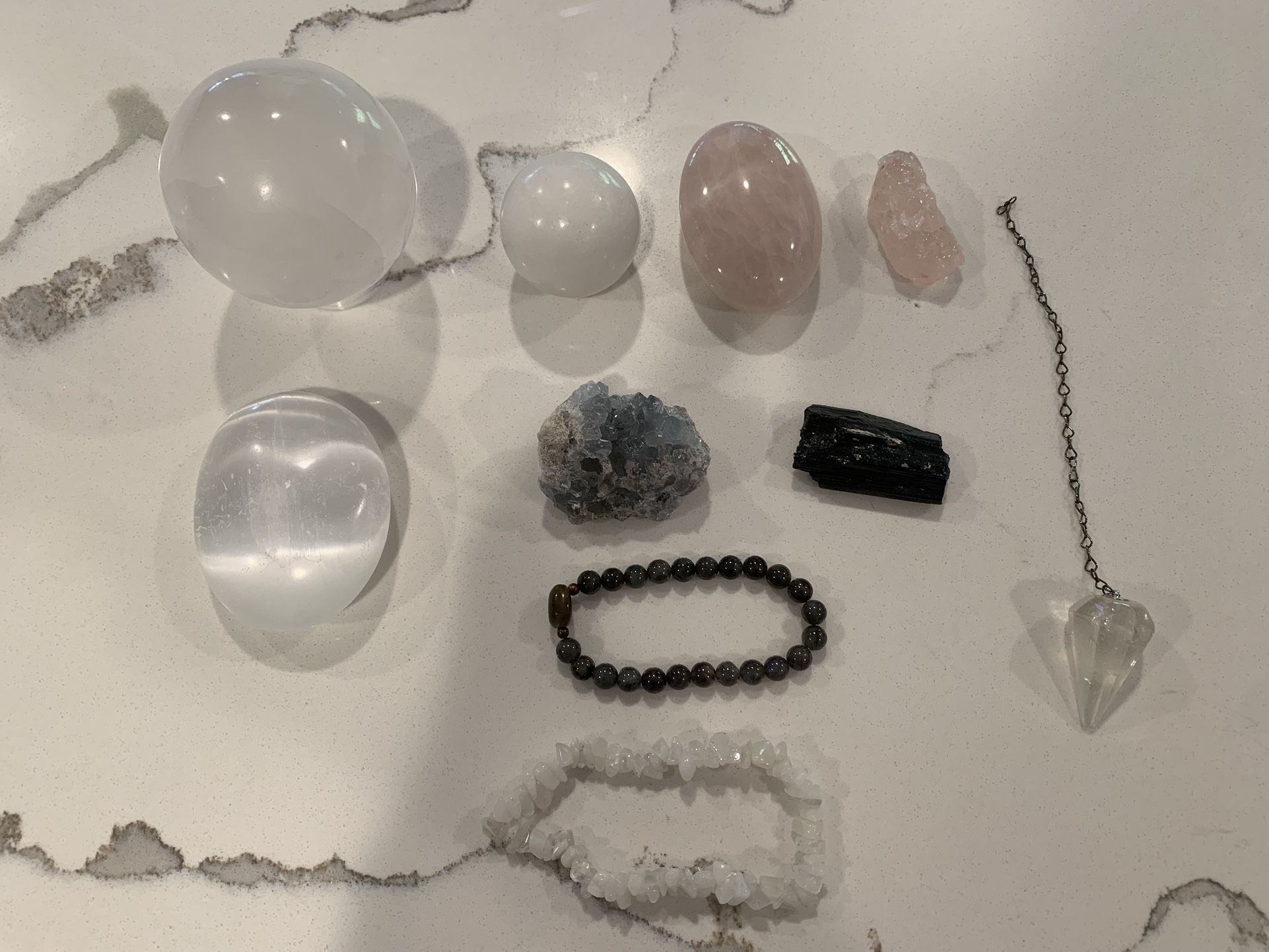 Multiple Crystals and Stones