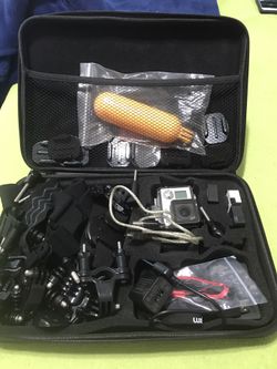 GoPro Hero 3 Plus, case and lots of accessories