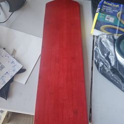Extra Long Red Wooden Charcuterie / Serving Board