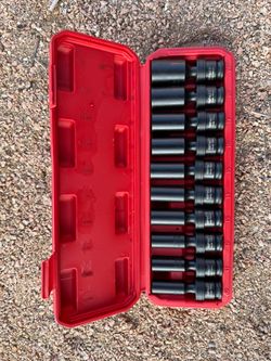 10 Piece Deep 3/8 Impact Swivel Sockets 10-19mm