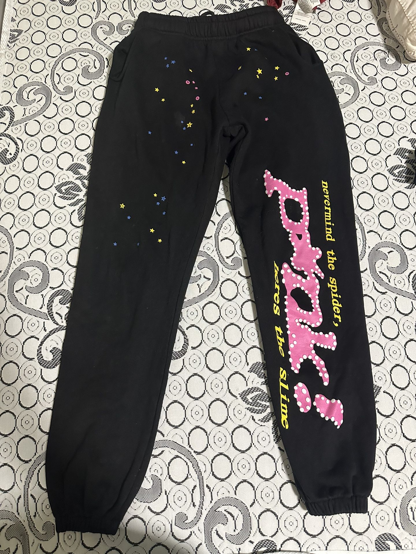 Sp5der p5nk sweatpants young thug