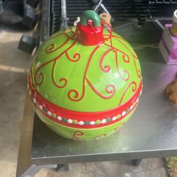 Vintage Christmas Cookie Jar