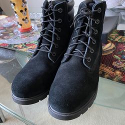 Female Black Timberlands Size 9