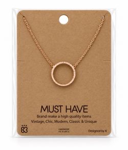 Simple Circle Pendant Necklace