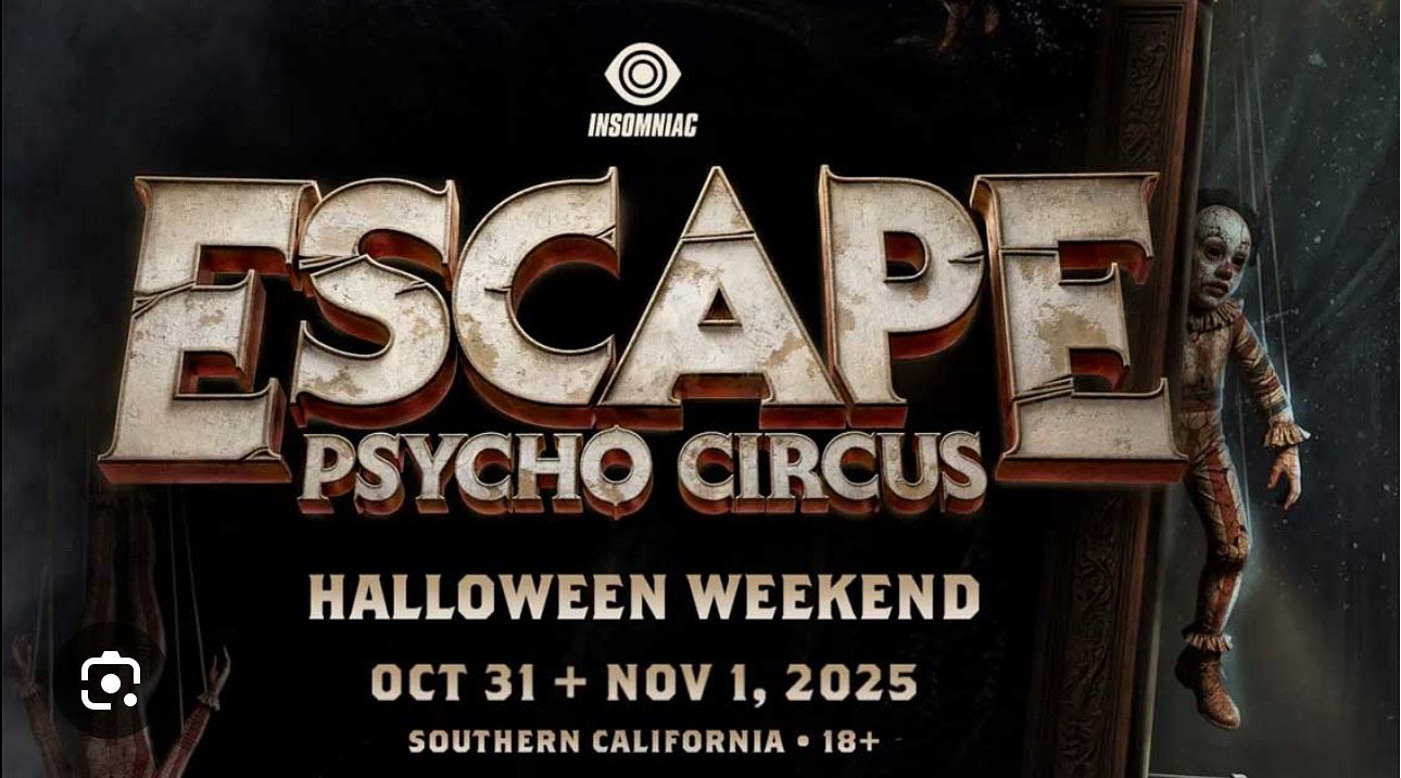 ESCAPE TICKETS- 2-DAY GA (x2 Tickets)