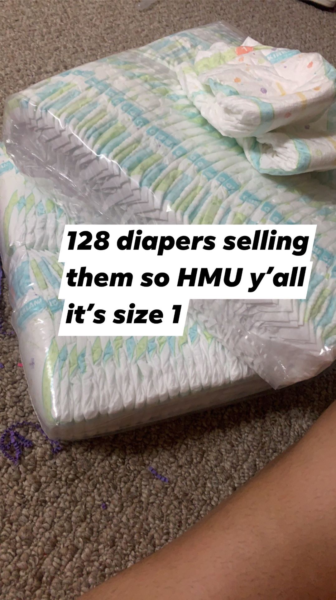 Size 1 diapers