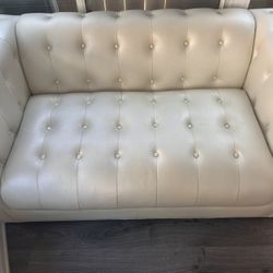White Loveseat