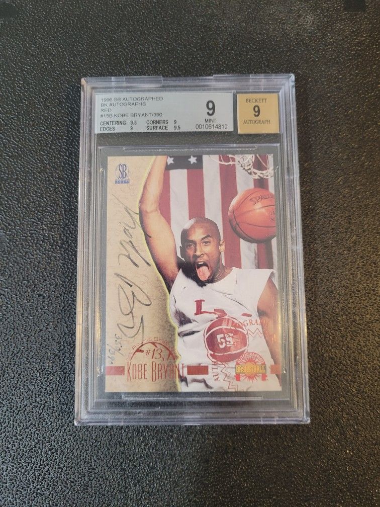 🐐🔥 BGS 9 /390 Kobe Bryant Rc on card Auto 1996 Score Board Autographed Rookie