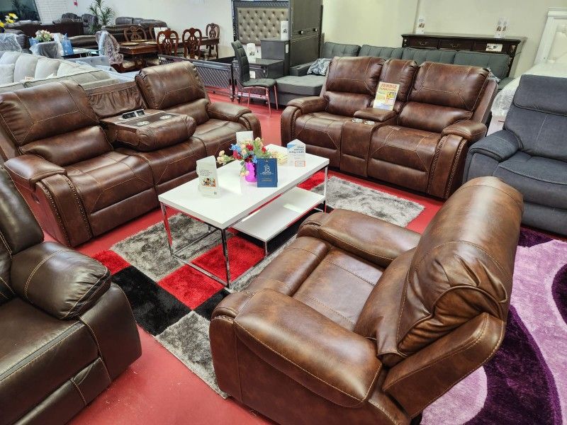 Manual Reclining Livingroom Furniture Sectional Couches Sofa 🛋 Only $49 Down