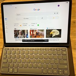 Lenovo tablet, gray 10.5 inch screen