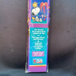 Vintage Peanuts 50yr Celebration Decorative Flag 28”x40”
