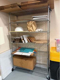 5 level metal shelf (office, warehouse)