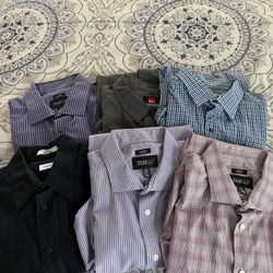 (6) Men’s Button Up Shirts
