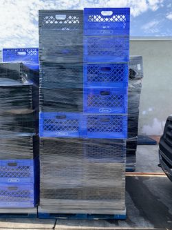 Rigid Plastic Milk Crates