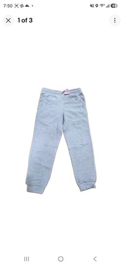 Girls Gray Jogger Sweatpants