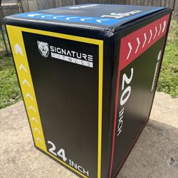 3-in-1 Plyometric Box (16”/20”24”) Home Workout /Step Platform