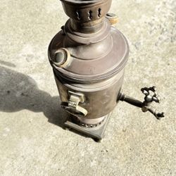 Antique samovar made of copper and bronze 