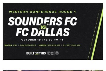 Seattle VS FC Dallas 10/19/2019