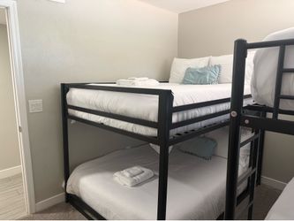 Full Size Bunk Bed and Mattresses