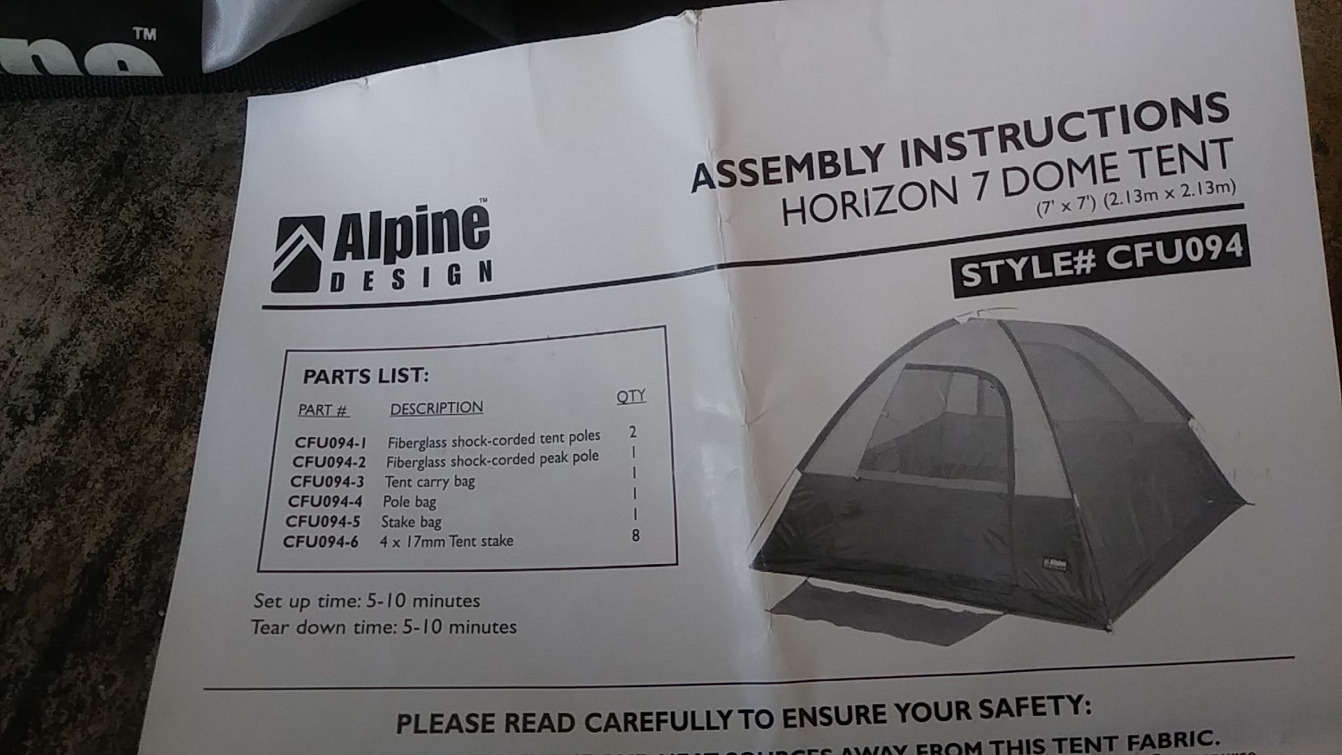 New Alpine Design Horizon 7 Dome Tent For Sale In Carlsbad CA OfferUp