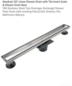 Linear shower drain 36 inch
