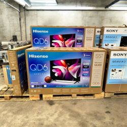 HD227 55QD6 55” Hisense smart 4k Qled hdr tv