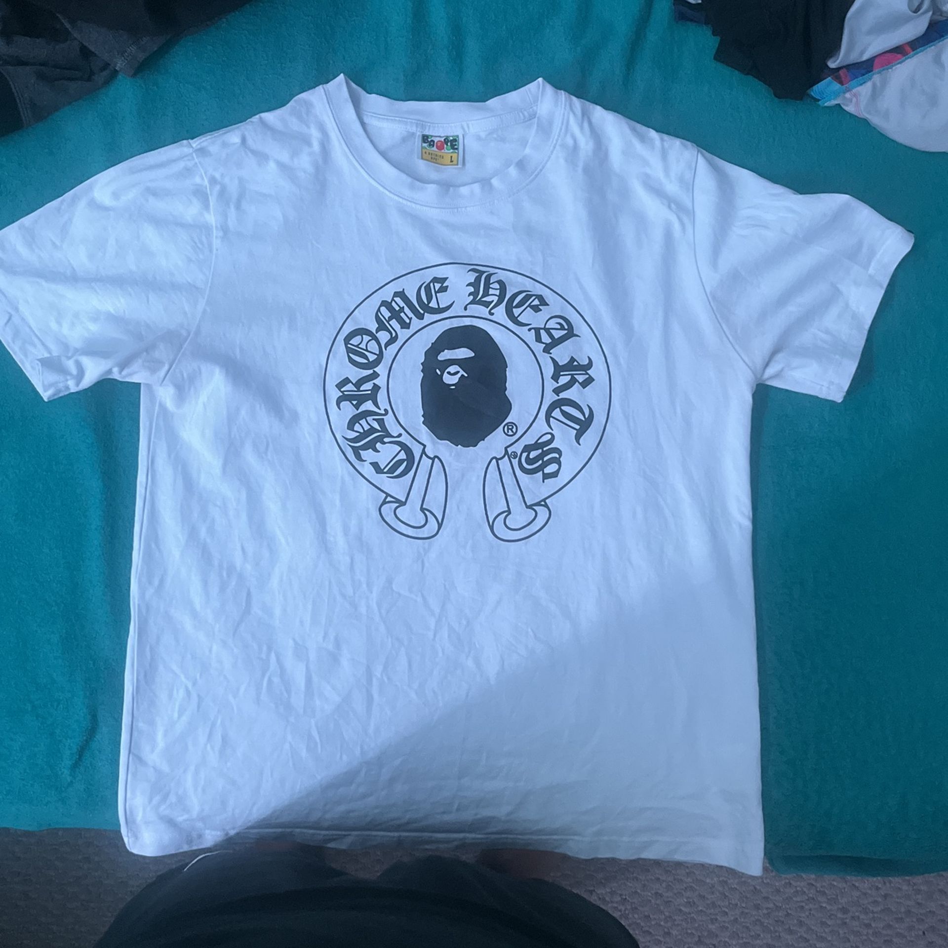 chrome x bape shirt