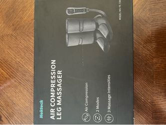 Air compression leg massager