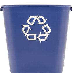 Deskside recycling container