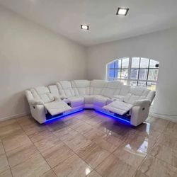 Sofás Seccional Reclinables Electricos ⭐️ Electric Recliner Sectional Sofa《FINANCING AVAILABLE / $0 DOW PAYMENT / NO CREDIT NEEDED 》
