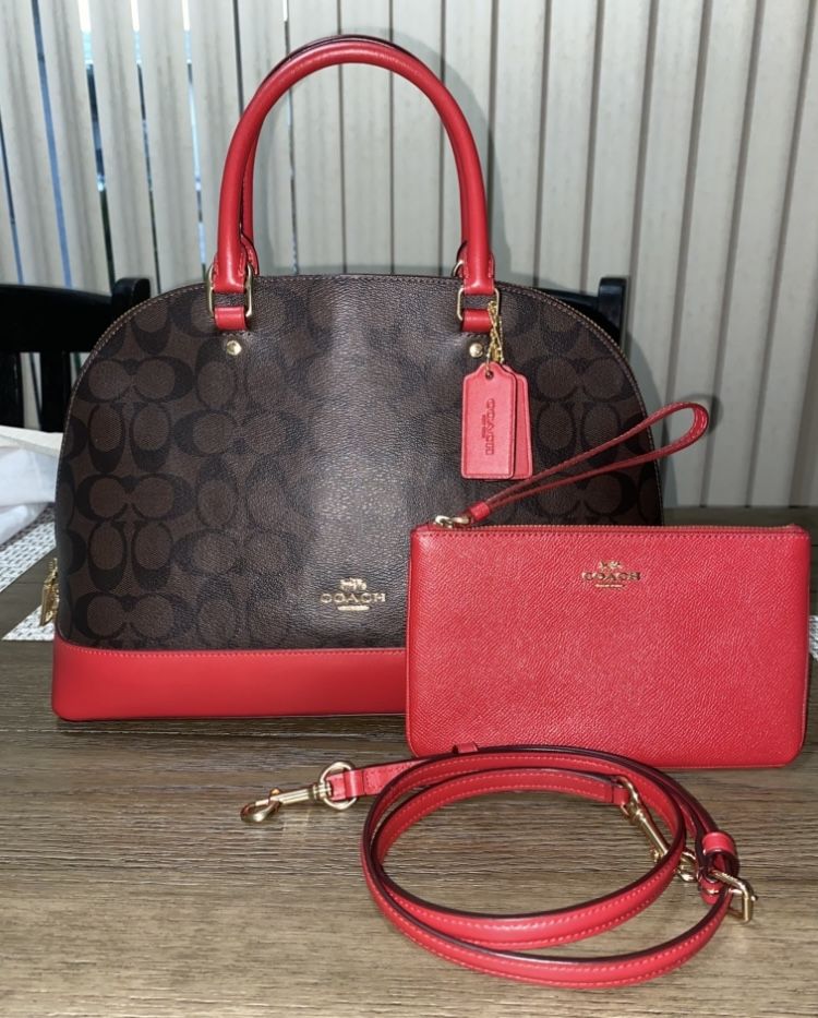 Coach Purse With Matching Coach Wallet