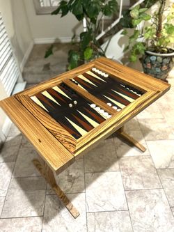 Backgammon Table 38” Long X 25” Wide  X28” Height. Great Condition. Easy To Move 