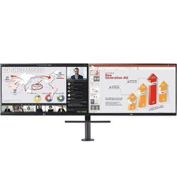 LG 27QP88D-B2 Dual 27” QHD (2560 x 1440) IPS Monitor with Ergo Stand