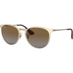 NIB Ray-Ban Rb3539 Erika Metal Round Sunglasses