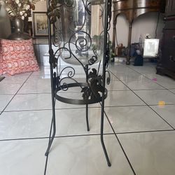 Vintage Grape Leaf Seville Partylite  Three Wick Candle Holder 