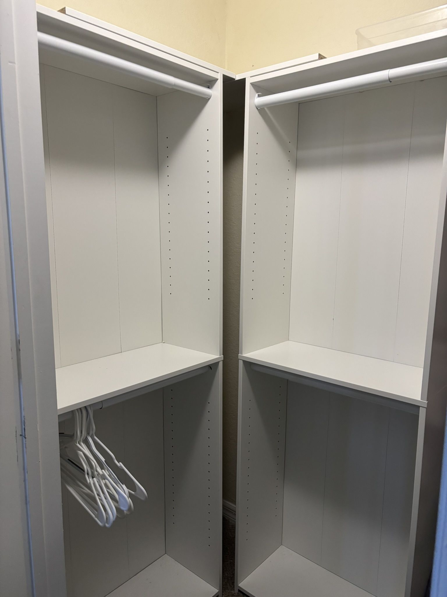 🧼 White Modular Closet Organizer – Set of 3