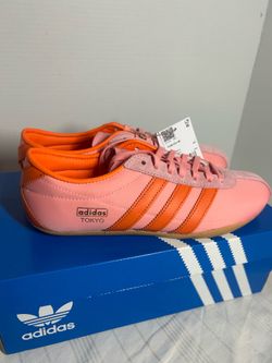 Adidas Tokyo W Womens Size 8.5 Pink Orange Retro Low Top Sneakers JI3297 New Box