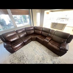 Leather Couch And Recliner