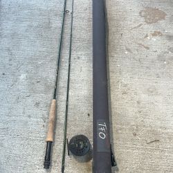 Fork Outfitters (TFO) IM6 Graphite fly fishing rod, specifically a 6 weight, 9-foot, 2-piece model. 