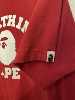 Bape XL Red Classic Bathing Ape Logo