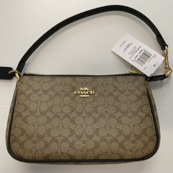 NEW Coach Nolita 19in Colorblock Signature Canvas Wristlet