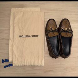 Louis Vuitton Brown Monogram Gloria Loafers