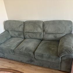 Dark Green Sofa 