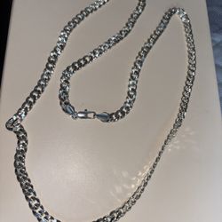925 Silver Cuban 