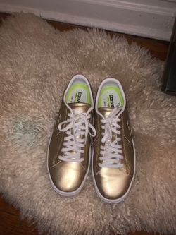 Gold Converse Sneakers