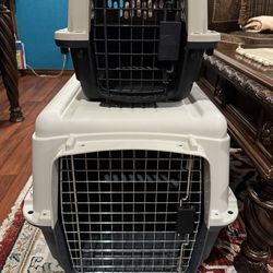 Portable Dog Kennels  1 Small And 1 Medium