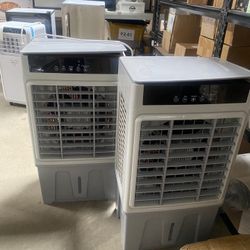 Swamp Cooler, 3 in 1 Evaporative Portable Air Conditioner with Remote, Cooling Fan Ac Unit,3 Speed, 24H Timer, 4 Ice Box for Garag