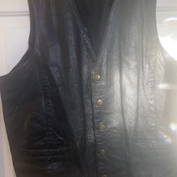 Mens Vintage Leather vest