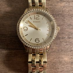 Fossil BQ1418 Women’s Stainless Steel Rose Gold Analog Dial Quartz Genuine Watch