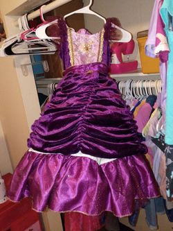 Girls Purple Princess Dress Costume